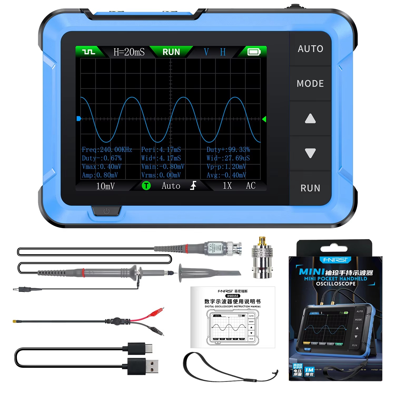 Oscyloskop cyfrowy przenośny 2 – Electronic Repair recenzja i cena